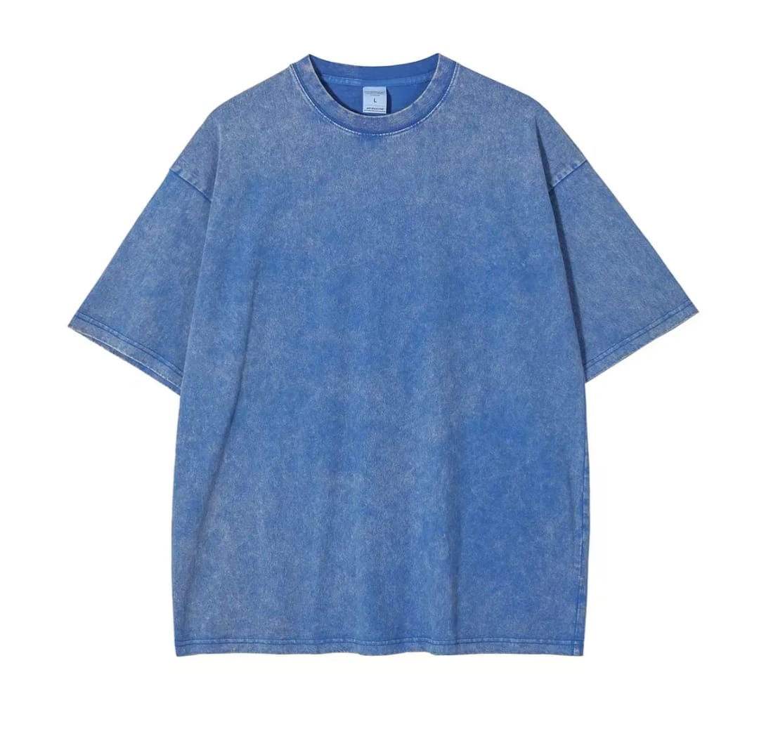 Product image for Setsap Denim Blue Oversized T-Shirt for Men