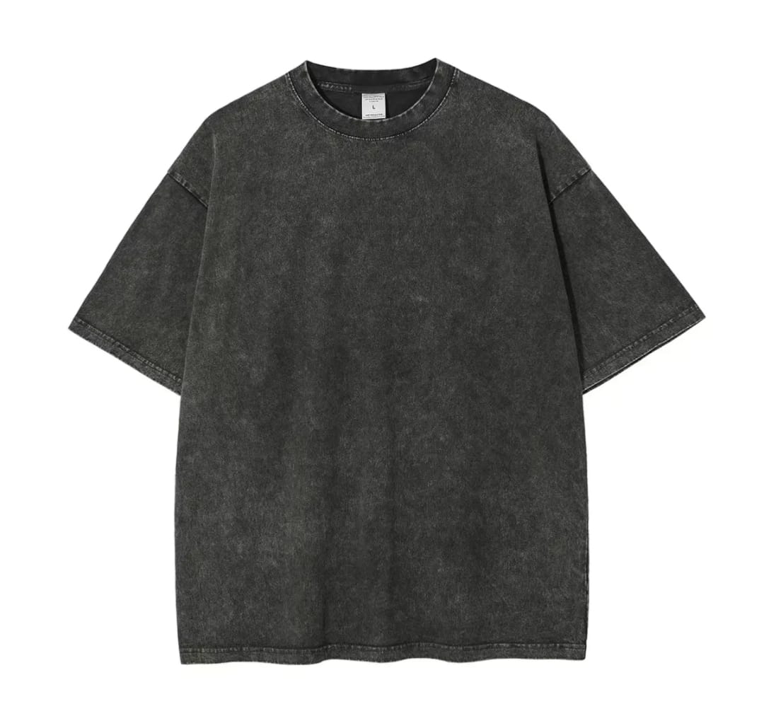 Setsap Charcoal Grey Oversized T-Shirt for Men