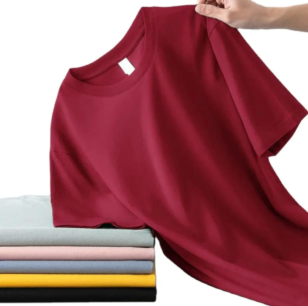 Setsap Maroon Classic Cotton T-Shirt for Men