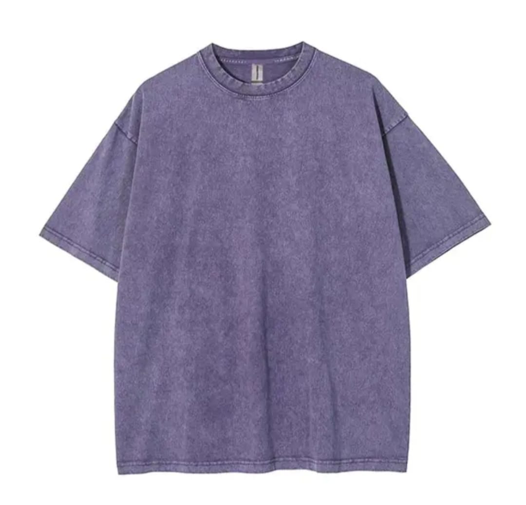Setsap Vintage Washed Purple Oversized T-Shirt